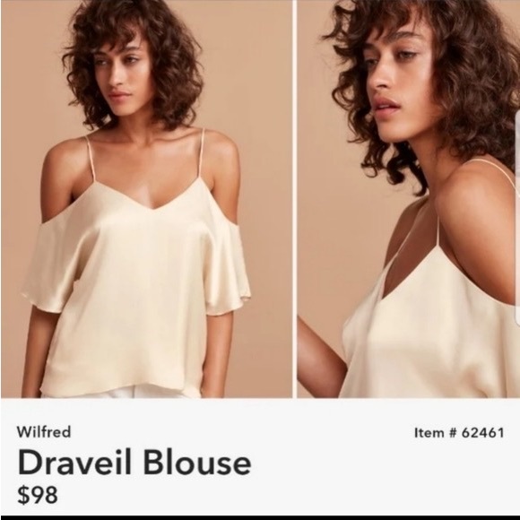 Aritzia Draveil Blouse in Birch *NEW* - Picture 1 of 1